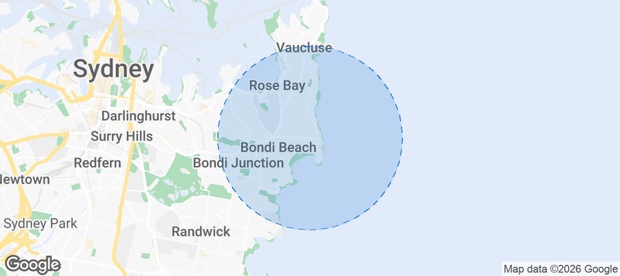 North Bondi Airbnb map